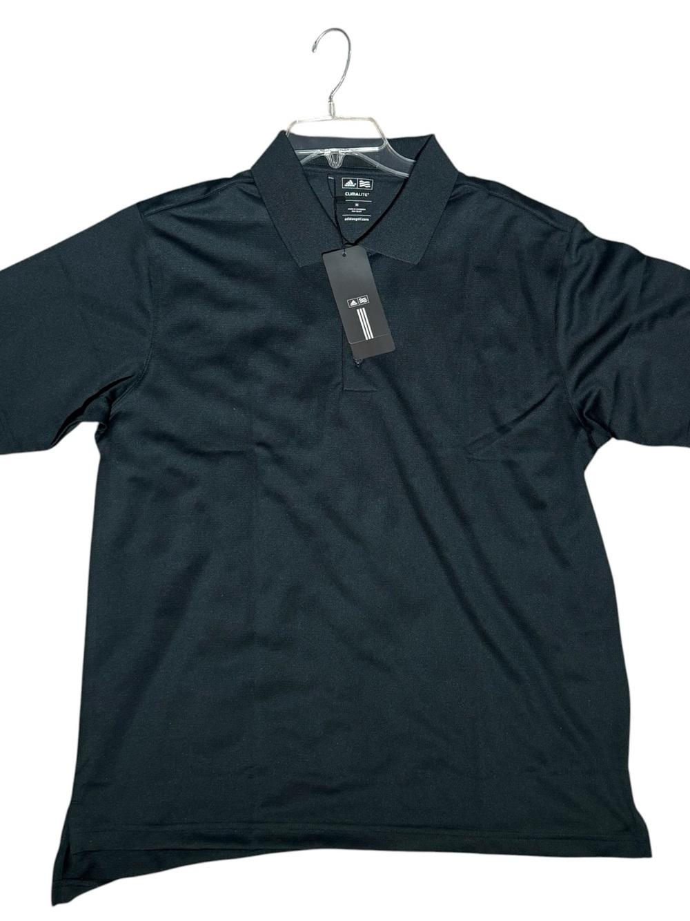 Adidas Black Men’s Short-Sleeve Golf Polo NWT